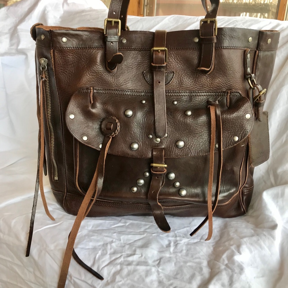 Polo Ralph Lauren Brown Leather Tote